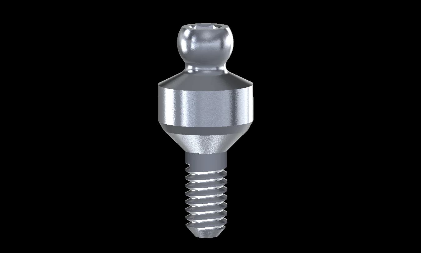 Ball attachment Int. Hex. Dia 3.75mm TL 2mm
